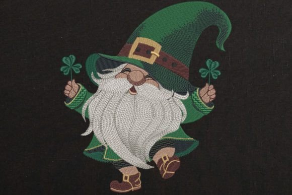A Designer's Review: St.Patrick's Day Cute Gnome Boy Embroidery