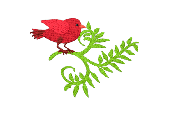 A Designer’s Review of the Bird with Twig Embroidery File