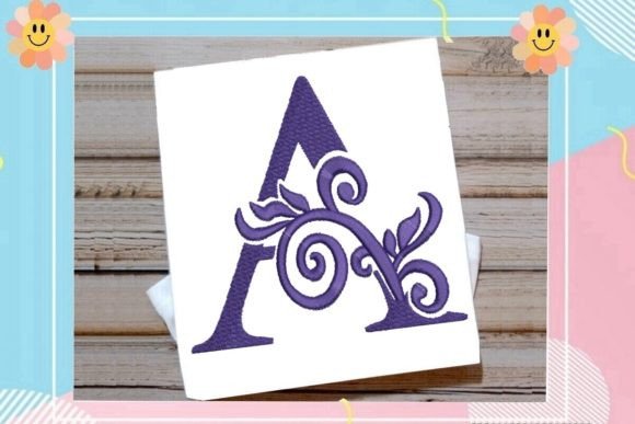 A Graceful Monogram for Personalized Gift Embroidery