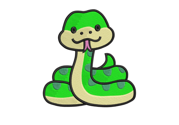 A Professional’s Look at the Cute Snake Embroidery Design