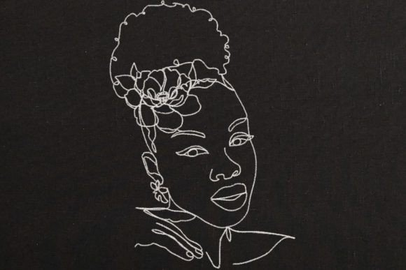 A Review of African American Woman Face 3 Embroidery Design