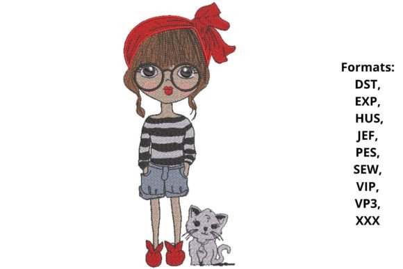 A Whimsical Design Review: Little Girl with Cat