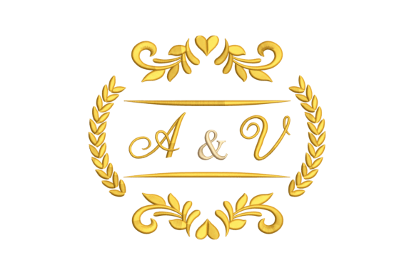 Crafting Elegance: A Review of the Monogram Letters a and V Design