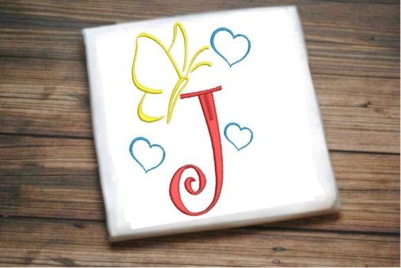 Embroidered Branding: The J Letter Love Butterfly Monogram Review