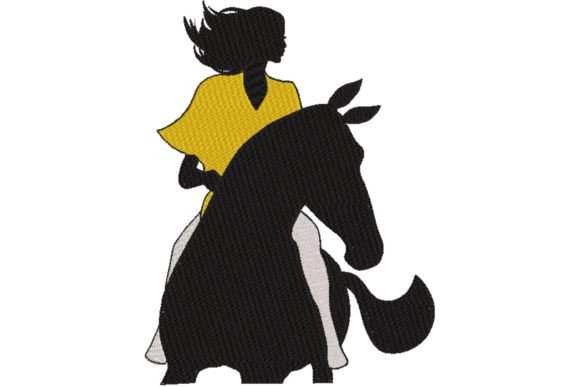 Embroidery Designer Review: Girl on a Black Horse