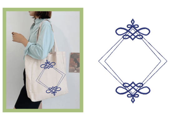 Frame Decoration Embroidery Design for Seasonal Products