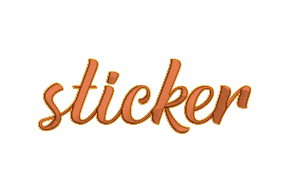 Sticker: The Boutique Sweatshirt Embroidery Design