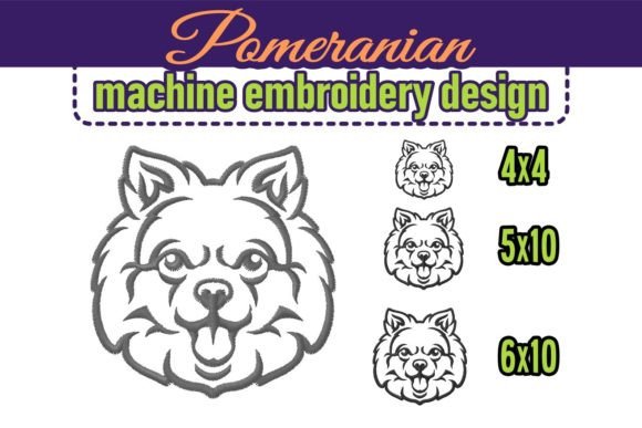 Why This Smiling Pomeranian Embroidery Design Captures Hearts
